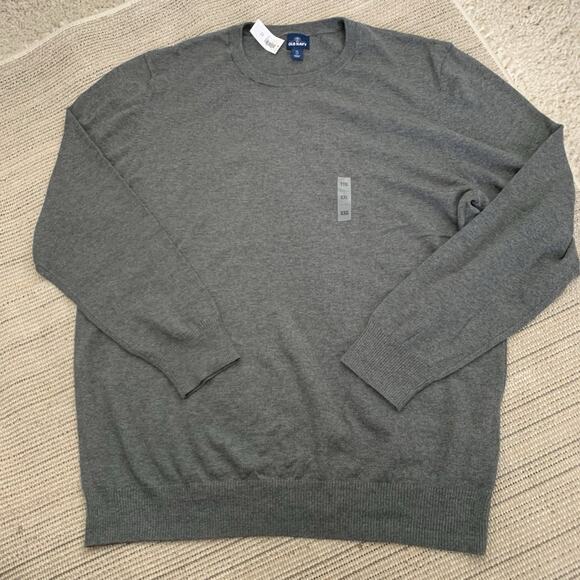 Old Navy Sweater Men XXL Gray Cotton Blend Long Sleeve Soft Lightweight Knit NEW - Picture 6 of 6